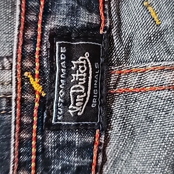 VINTAGE Von Dutch Original Denim Medium Skirt - Picture 5 of 6